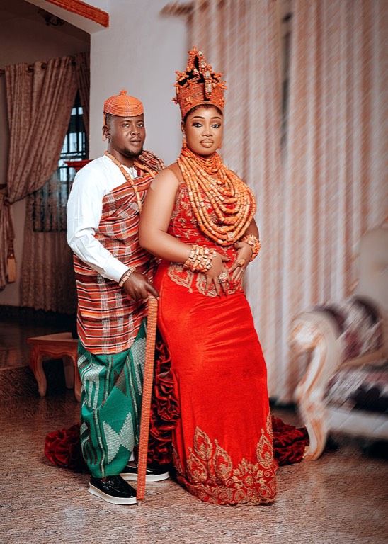 Lagoon embroidered agbada, three pieces