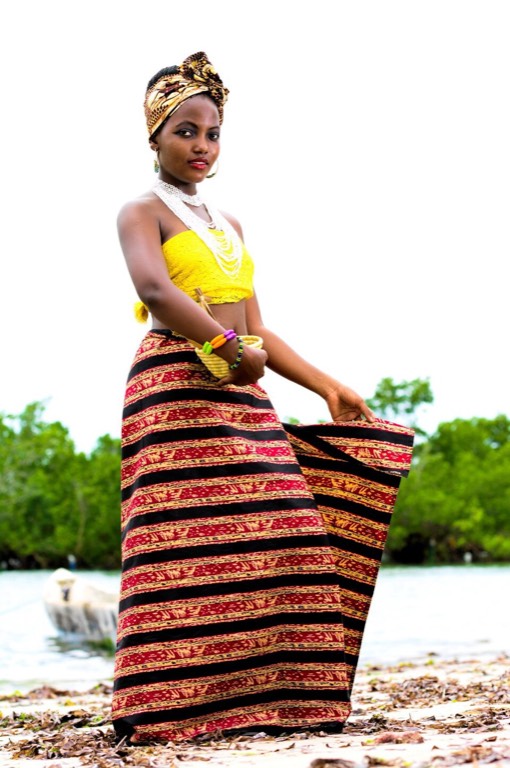 Copper takchita with cape and mdamma belt
