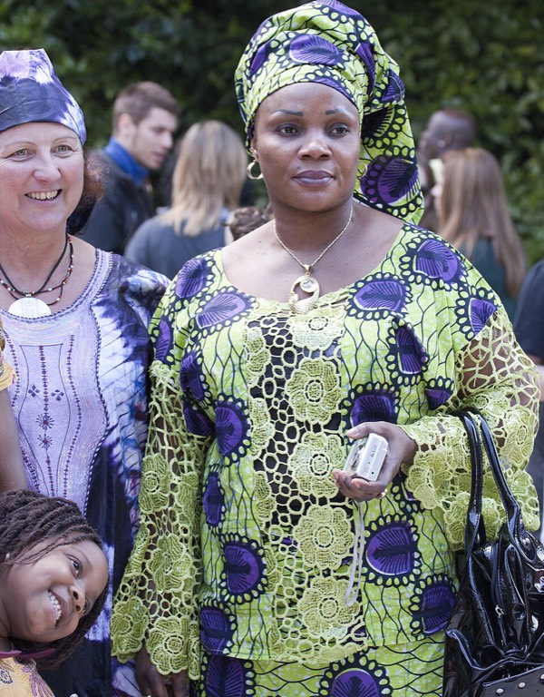 Bogolan brown lace iro and buba with ipele