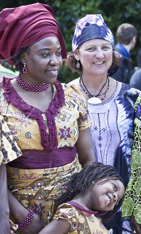 Bogolan brown hand-dyed bazin riche grand boubou