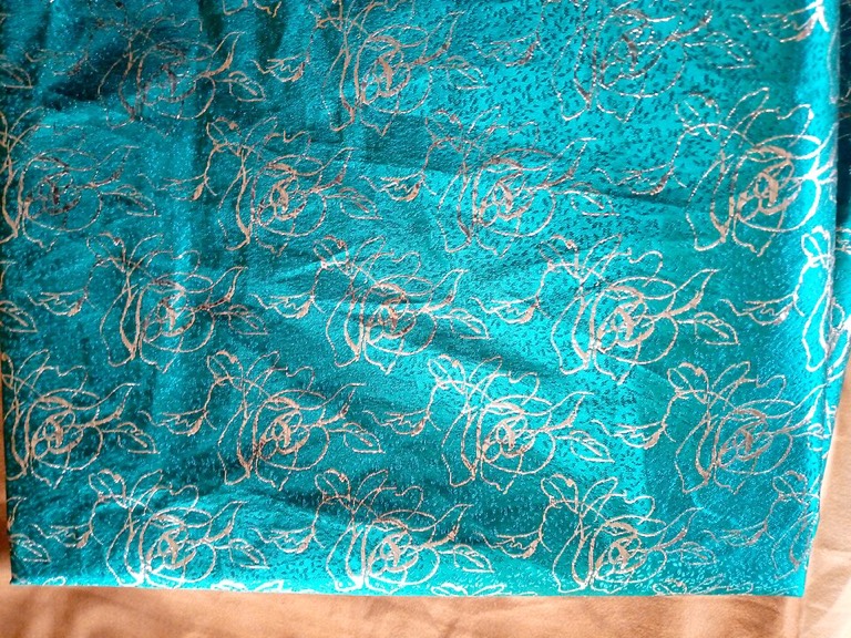 Mint coral bead embroidered set