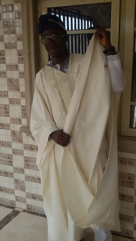 Wine buba and trousers pair